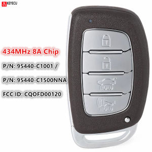 KEYECU Keyless Go Smart Remote Car Key With 4 Buttons 434MHz 8A Chip for Hyundai Sonata 2015 2016 2017 2018 2019 Fob CQOFD00120