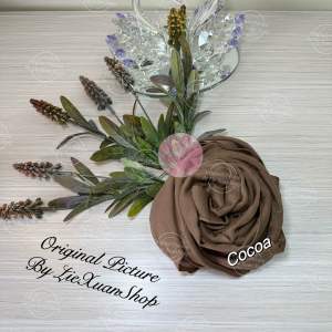 Kerudung Paris Polos Segi Empat Murah Khusus Red Rose seri baru