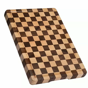 Creative Checkerboard Cutting Board Household Cutting Board Mosaic Cutting Board Kitchen Complementary Food Sticky Mobile Tray Wooden Pallets Alas Potong Sayur 43*30*2cm