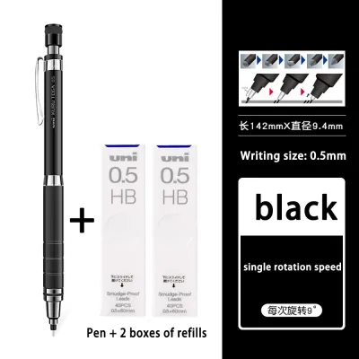 Uni Mechanical Pencil Set M5-1017 Kuru Toga Roulette Model Automatic Lead Spin 0.5mm Office School Supplies Japanese Stationery