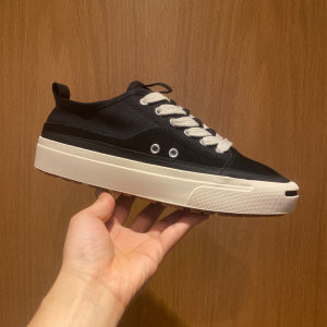 New 2025 Mens Open Smile Canvas Shoes Casual Versatile Breathable Black Cloth Shoes British Retro Flat Heel Solid Color Rubber