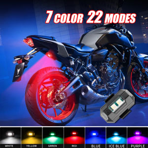 AUTOFun 7 Warna Lampu Strobo Dapat Diisi Ulang Motor Modifikasi