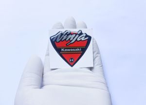 Sticker timbul Kawasaki Ninja emblem lentur variasi motor