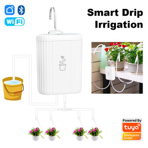 Tuya WiFi Smart Watering Pump 18650 Rechargeable Battery Intelligent Auto Sprinkler Drip Irrigation Flowers Home Garden Tools