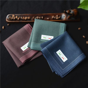 Pure Cotton Mens Patterned Handkerchief Pocket Square Large Size Unique Design Sweat Absorbent Printed Fashion Accessory