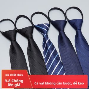 Cà vạt kéo không cần thắt kiểu Hàn Quốc cho nam