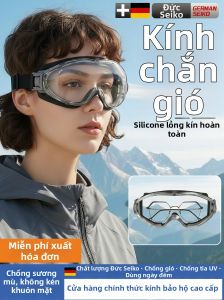 Kính Bảo Hộ Chống Gió Bụi Mờ Có Thể Đeo Kính Ở Bên Trong