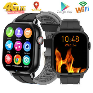 2024 New Kids Watch Android 9.0 4G Smart Watch SIM Card Children GPS Location Phone Watch Wifi Internet Video Call SOS Function Boy Girl Pedometer