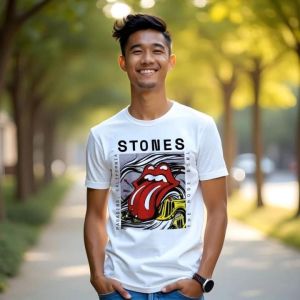 T-Shirt Kaos Band ROCK N ROLL T-Shirt Skena Musik