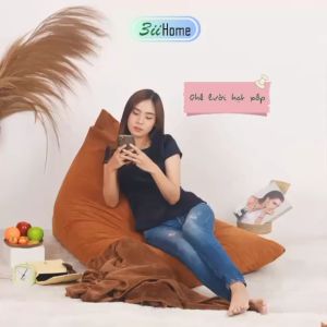 Ghế lười Ghế Sofa lười Ghế lười hạt xốp đơn 3ii Home hình tam giác sành điệu nơi thư giãn lý tưởng với đệm tựa lưng cực lớn Ghế Sofa Lười Cao Cấp Nhung Ghế Thư Giãn Kích Thước M L Xl - Lazada