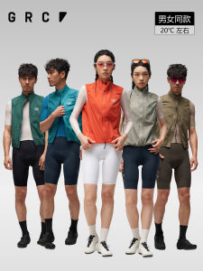 เสื้อกั๊กจักรยานเสือภูเขาแบบกันลมระบายอากาศสำหรับผู้ชายและผู้หญิง GRC ฤดูใบไม้ร่วง ฤดูใบไม้ผลิ วัสดุ Nylon แบบสวมคลุมคอตั้ง