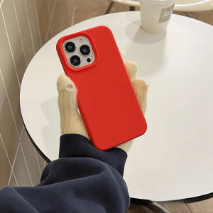 Soft Yellow Liquid Silicone Phone Case for Xiaomi 14/15 K90 K80 Supreme Version 17 Redmi K50 K70 Note12 Simple Civi5 Turbo3 4