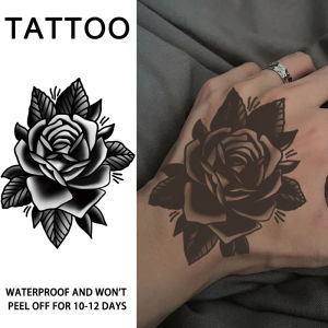 Rose Cool Temporary Tattoo Stickers: Durable Waterproof Herbal Tattoos