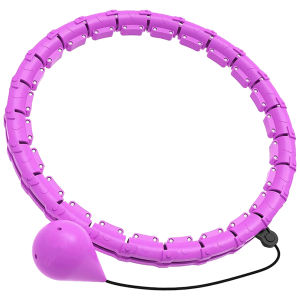 【UEB】Smart Weighted Hoop Waist Exercise Circle 24 Detachable Knots Workout Equipment Stomach Exercise Hoop for Weight Loss