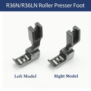 R36N/R36LN Zipper Foot Snap-on High Shank Leather Sewing Accerriories Left and Right Narrow Hinged Roller Foot Presser Foot