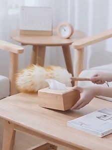 Ruen Mai 62cm ไม้ปัดฝุ่นขนแกะ 100 เปอร์เซ็น สำหรับทำความสะอาดบ้าน, ตู้, รถ ไม่ทำลายพื้นผิว ไร้รอย หน้าจอ หน้าจอทีวี ปัดฝุ่นชั้นวาง ปัดฝุ่นโคมไฟระย้า รูปปากแบบ 62cm รูปแบบขนาด 100 เปอร์เซ็น