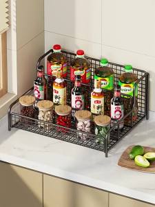 Multi-functional For Seasonings Storage Kitchen Organizer Rack
