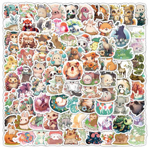 Cute Animal Stickers Waterproof Cartoon Decorative Patterns for Boys Girls Childrens Scrapbooking Educational Fun Sticker Book