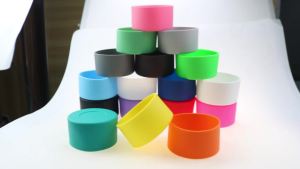 For Better Life 1Pc 9cm Soft Silicone Cup Bottom Sheath Protector Sleeve For Glass Water Tea Bottle Anti Damage Accessories