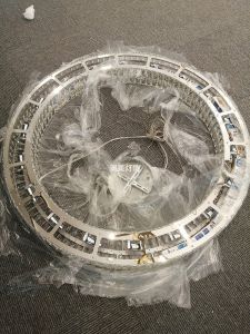 Luxurious American Crystal Chandelier Modern Living Room Lighting Villa Restaurant Light round Ring Shaped Handwoven Stainless Steel