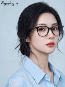 Nude Series Fashionable Women's Square Frame Eyeglasses Prescription Available Blue Light Protection