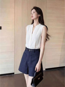 DANTING | Luxury Commuter Sleeveless V-Neck Outfit Set
