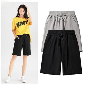 Sports Shorts Female Ins Fashion Summer New Arrival 2023 Half Length Loose Outer Wear Straight-leg Thin Pirate Shorts Student K-style