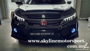 Honda Civic FC FK7 1.5 1.8 Head Lamp Led Lamborghina Style 2016 2017 2018 2019 2020 2021