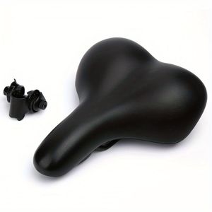 ZHIQIU Comfortable Bicycle Saddle City or Road Bikes Seat Replacement with Wide Cushion for Men & Women