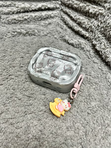 Kt Cat Compatible Apple Airpods pro 3 4 Protective Case Bluetooth Earphone Cover Soft TPU Shell Cute Cartoon Pattern Girl Style