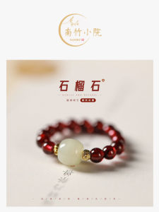 Nhẫn Ngọc Trai Hồng Thủy Tinh Cho Nữ Nhẫn Ngọc Trai Đàn Hồi Hình Cành Tre Hạt Oliver Nhẫn Ngọc Bích Phong Cách Cổ Điển Trang Sức Thời Trang