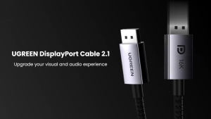 Cáp Displayport to Displayport 2.1 bện dù Ugreen | Độ phân giải 16K@60Hz | Băng thông 80Gbps | Bảo Hành 18 Tháng 1 đổi 1 15383 15384