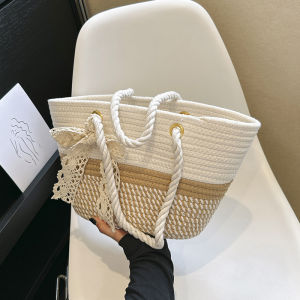 Special-Interest Design Straw Woven Bag Female 2023 New Arrival Tide Casual Fashion Shoulder Underarm Bag Western Style Woven Tote