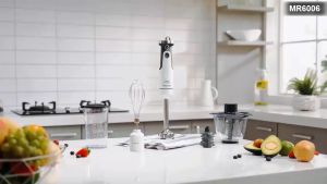 Máy xay sinh tố cầm tay 5 trong 1 Morphy Richards MR6006 công suất 600W tốc độ quay 8500 RPM - Hàng chính hãng bảo hành 24 tháng