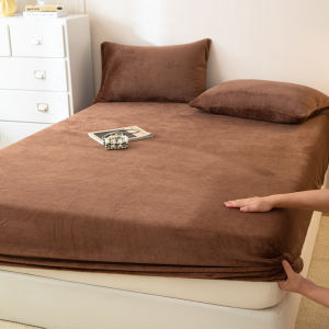 Kiss Dear | Warm Coral Fleece Bed Skirt Fall Winter
