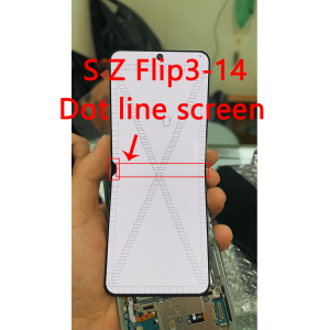 NEW Scratches Mark Black Spots For Samsung Z Flip 3 F711 F7110 LCD Display Touch Screen Assembly Replace AMOLED With Dot Line