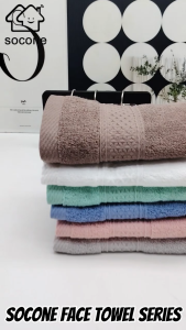 Socone 100% Cotton Face Towel 35x35cm 50g Soft Lint Free Quick Dry Hand Towel 6 Colors 1PC