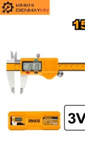 Thước kẹp điện tử cao cấp INGCO HDCD28150 vỏ thước bằng nhựa hoạt động bằng pin