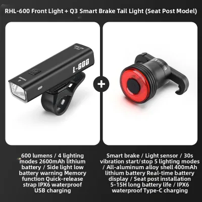 TOSUOD | Night Cycling Light Charger Front Rear Warning Accessories