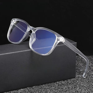 Classic Square Mens and Womens Fashionable Anti Blue Light Glasses Suitable for Daily Wear