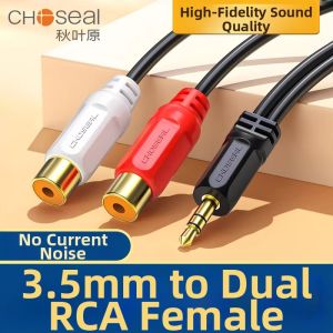 Choseal | Audio Splitter Cable 3.5mm to 2RCA Connectors