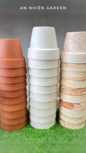 COMBO 30 Chậu Đất Nung G Kích thước 8x7cm - Trồng Sen Đá - Xương Rồng- LỖI 1 ĐỔI 1