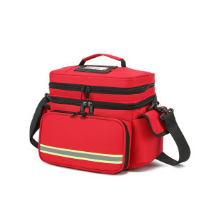 Double Layer Empty First Aid Bag Emergency Trauma Bag Empty Medical Bag First Responder Organizer for Nurses Home Health Care