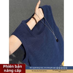 LIUBU | Áo Thun Không Tay Mẫu Vảy Rồng Mỹ Mùa Hè Thoáng Khí Thể Thao Phong Cách