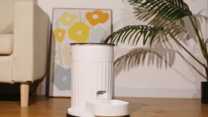 HATELI Automatic Cat Feeders 3L Timed Cat Dry Food Dispenser Dual Power Supply APP Control Auto Pet Feeder for Cats and Dogs