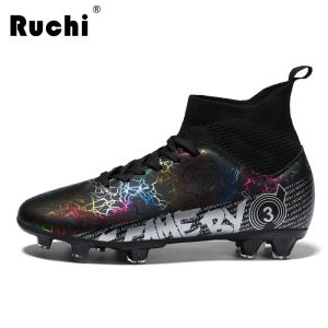 RUCHI 2024 Size 31-48 Professional Football Boots Kids Men Soccer Shoes Sneakers Cleats Futsal Football Shoes for Boys Girl 2024 New