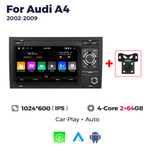 MEKEDE Car Radio For Audi A4 B6 B7 S4 B7 B6 S4 RS4 B7 SEAT EXEO Wireless CarPlay Android Auto GPS Autoradio BT Multimedia Player