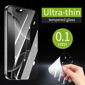 0.1mm 0.15mm Tempered Glass For iPhone 16 15 14 13 12 11 Pro XS Max X XR 8 7 6 6s Plus SE 2020 Anti-scratch HD Ultrathin Anti-drop Screen Protector