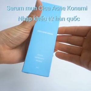 Serum giảm mụn mờ thâm sẹo phục hồilàm dịu da Cica Acne Serum Konami Hàn Quốc 50ML