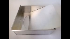 Loyang Cake Kotak Persegi Bongkar Pasang 18x18 20x20 22x22 cm Tinggi 7 cm Loyang Kotak Lepas